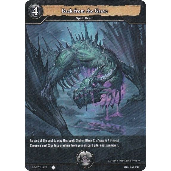 Image for Back from the Grave (DB-BT02/120) (BP02) - Dragoborne