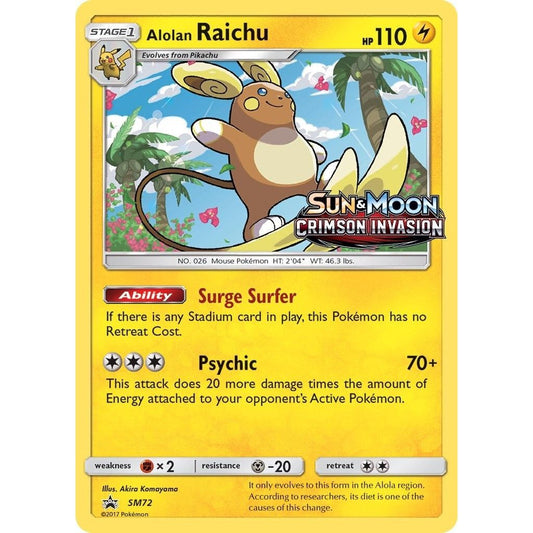Image for Alolan Raichu - SM72 (Prerelease) (SM72) (SMP) - Pokemon