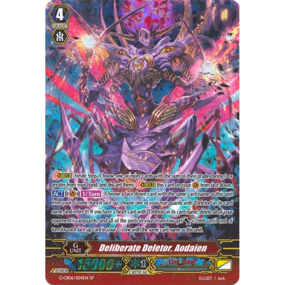 Image for Deliberate Deletor, Aodaien (SP) (G-CB06/S04EN) (G-CB06) - Cardfight Vanguard