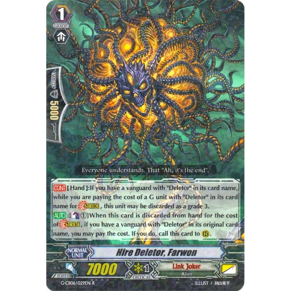 Image for Hire Deletor, Farwon (G-CB06/029EN) (G-CB06) - Cardfight Vanguard