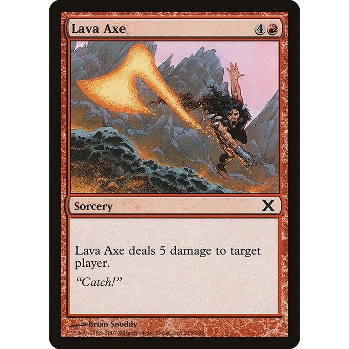Image for Lava Axe (215) (10E) - Magic: The Gathering