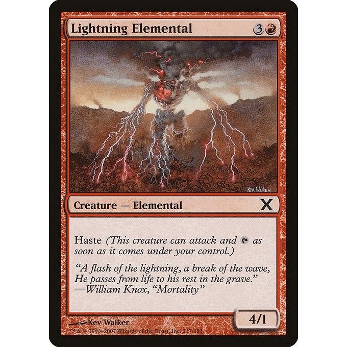 Image for Lightning Elemental (217) (10E) - Magic: The Gathering