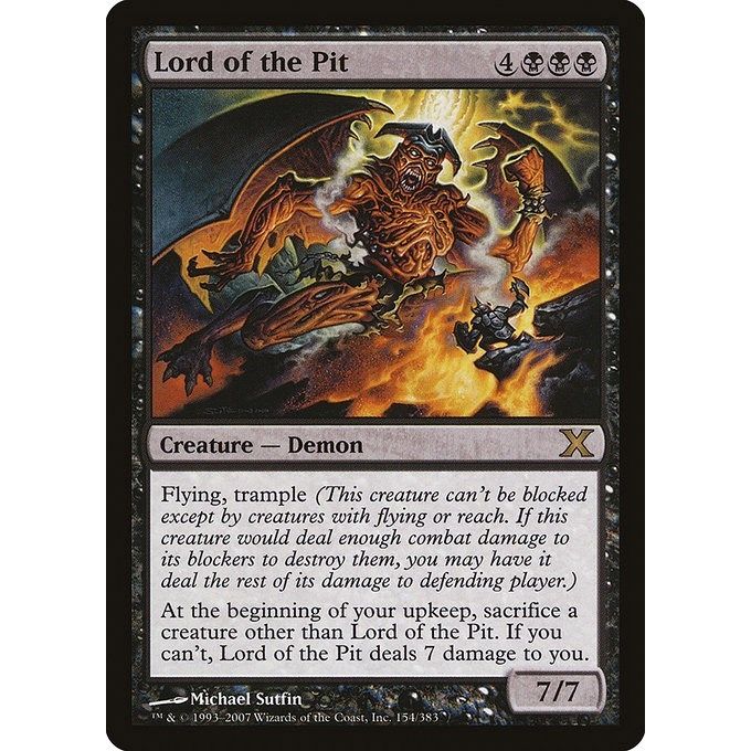 Image for Lord of the Pit (154) (10E) - Magic: The Gathering