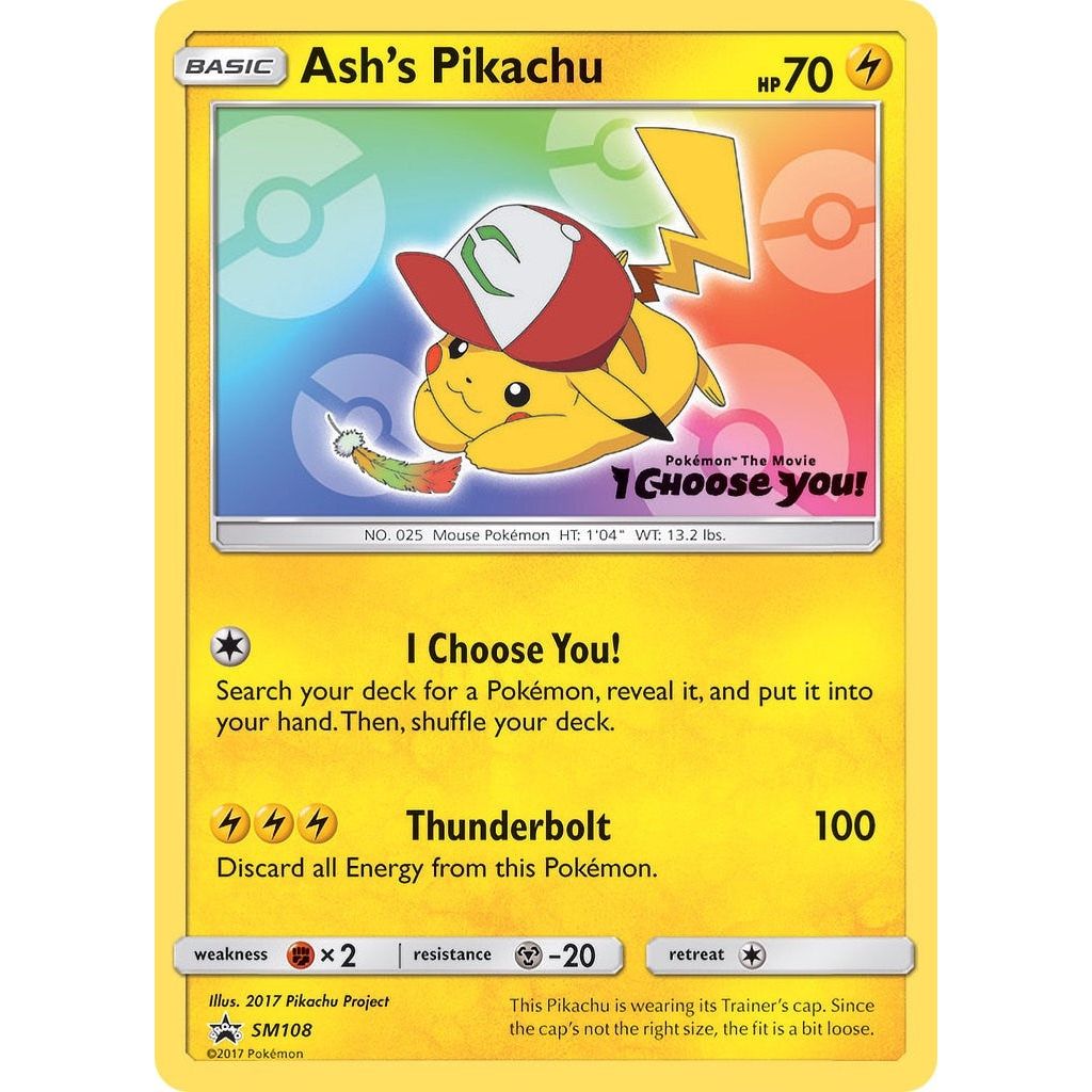 Ash's Pikachu - SM108 (SM108) (SMP)