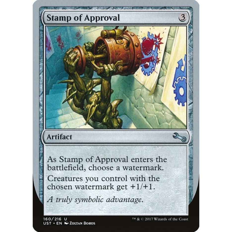 Image for Stamp of Approval (160) (UST) - Magic: The Gathering