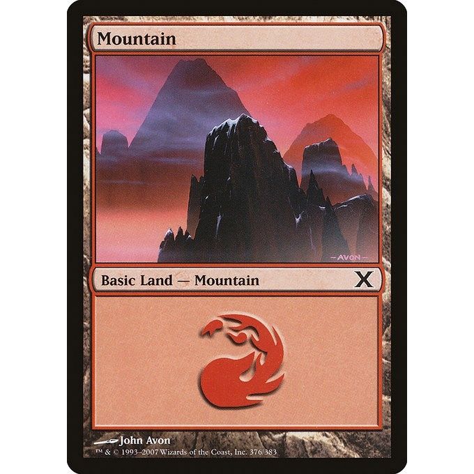 Image for Mountain (376) (376) (10E) - Magic: The Gathering