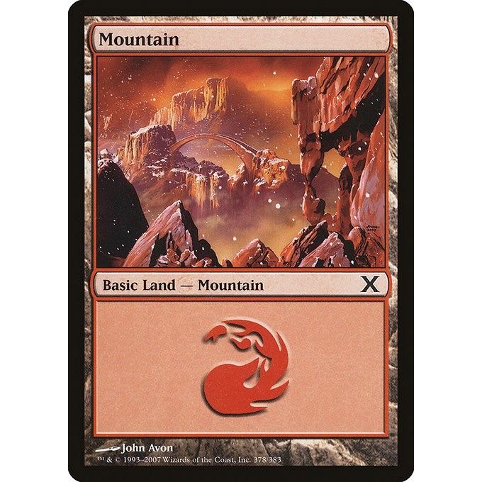 Image for Mountain (378) (378) (10E) - Magic: The Gathering