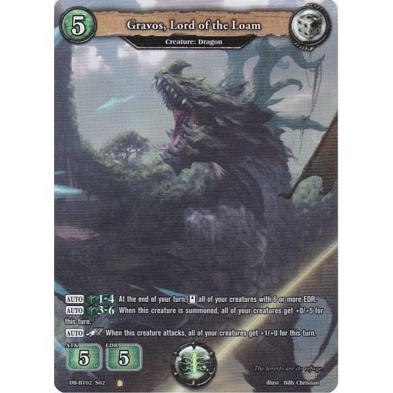Image for Gravos, Lord of the Loam (Secret Rare) (DB-BT02/S02) (BP02) - Dragoborne