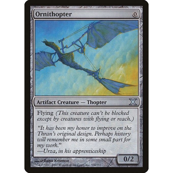 Image for Ornithopter (336) (10E) - Magic: The Gathering