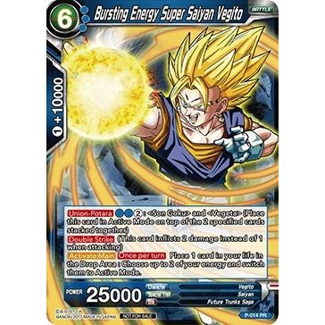 Image for Bursting Energy Super Saiyan Vegito (Foil Version) (P-014) (PR) - Dragon Ball Super: Masters
