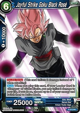 Image for Joyful Strike Goku Black Rose (Non-Foil Version) (P-015) (PR) - Dragon Ball Super: Masters