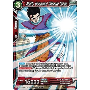 Image for Ability Unleashed Ultimate Gohan (P-020) (PR) - Dragon Ball Super: Masters