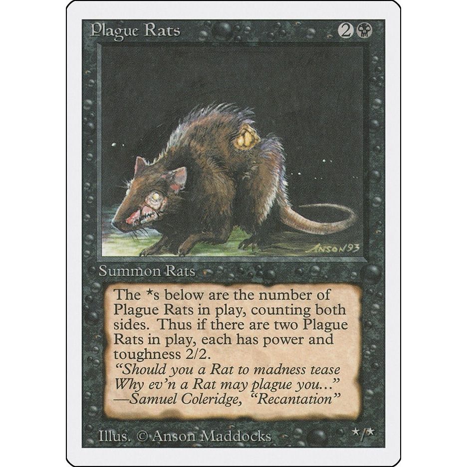 Image for Plague Rats (3ED) - Magic: The Gathering