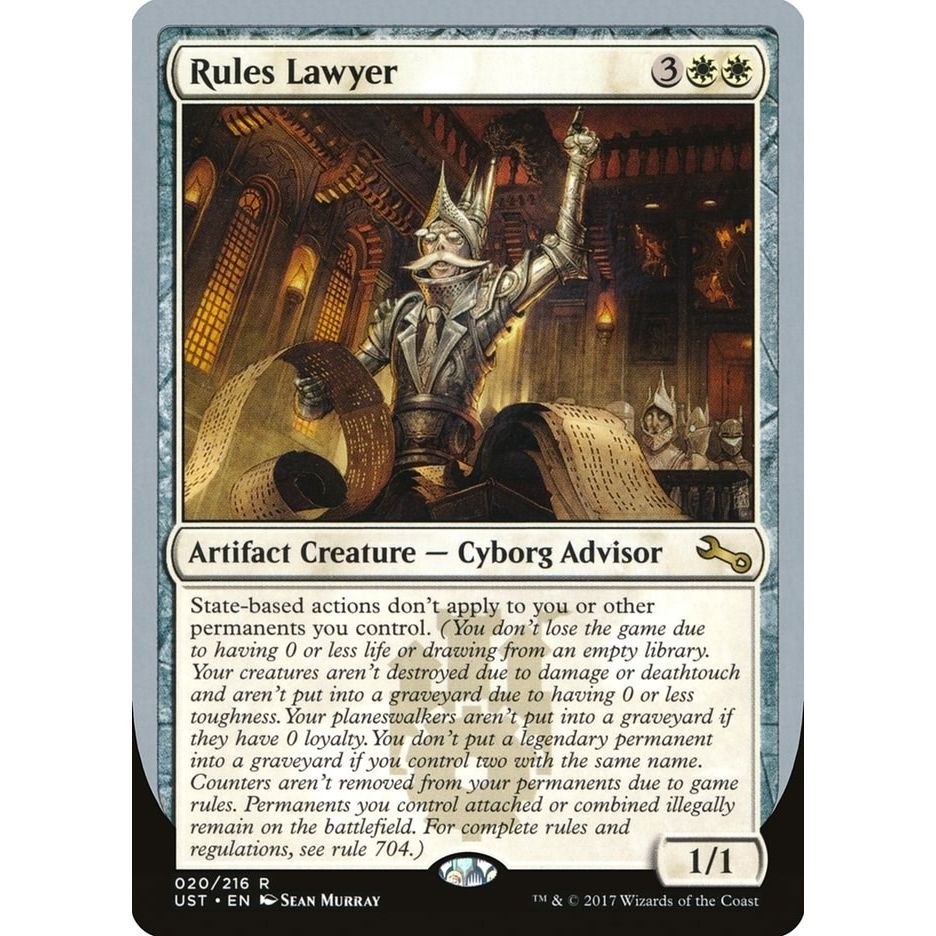 Image for Rules Lawyer (20) (UST) - Magic: The Gathering