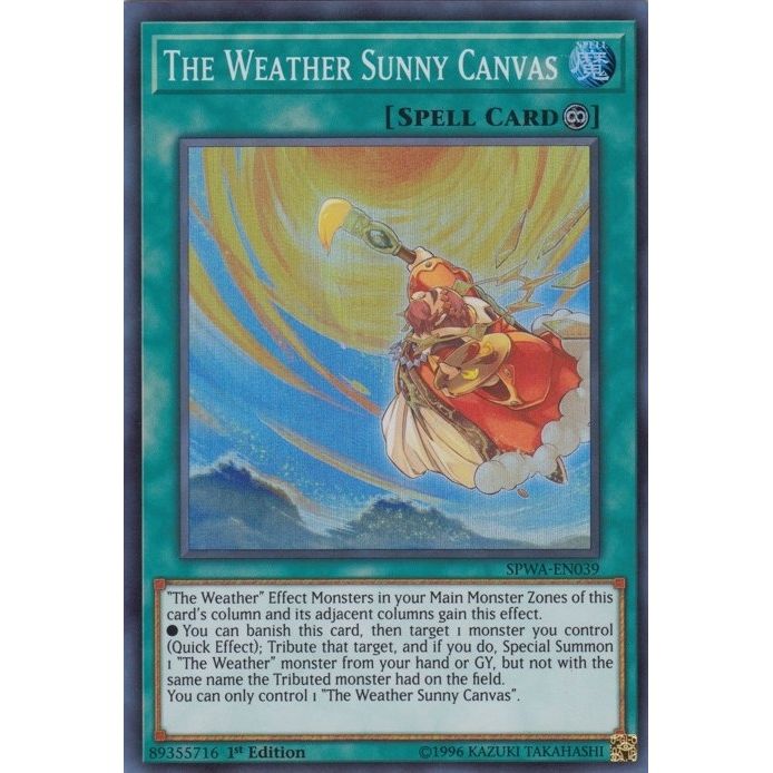 Image for The Weather Sunny Canvas (SPWA-EN039) (SPWA) - YuGiOh