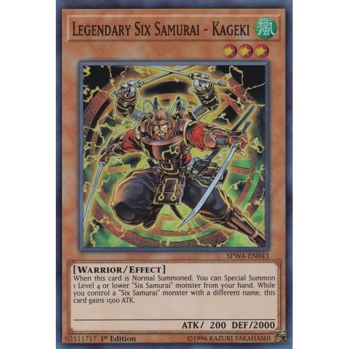 Image for Legendary Six Samurai - Kageki (SPWA-EN043) (SPWA) - YuGiOh