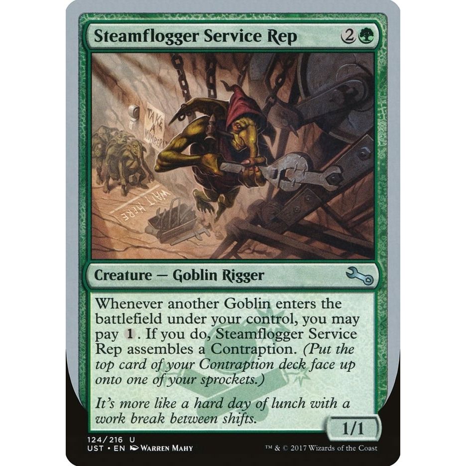 Image for Steamflogger Service Rep (124) (UST) - Magic: The Gathering