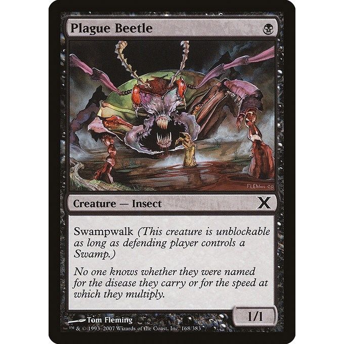 Image for Plague Beetle (168) (10E) - Magic: The Gathering