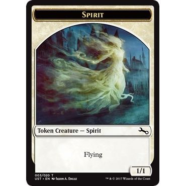 Image for Spirit Token (3) (UST) - Magic: The Gathering