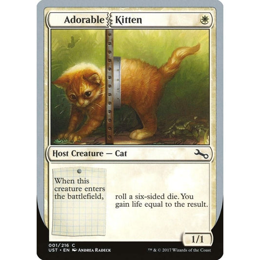 Image for Adorable Kitten (1) (UST) - Magic: The Gathering