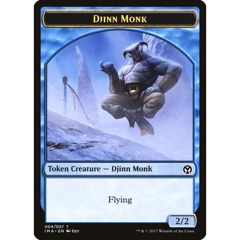 Image for Djinn Monk Token (004) (4) (IMA) - Magic: The Gathering