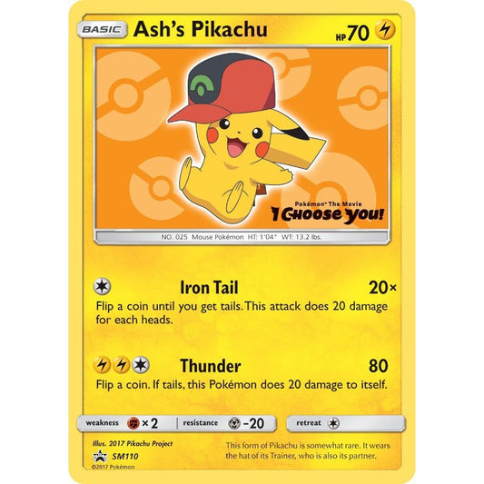 Image for Ash's Pikachu - SM110 (SM110) (SMP) - Pokemon