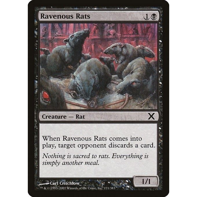 Image for Ravenous Rats (171) (10E) - Magic: The Gathering