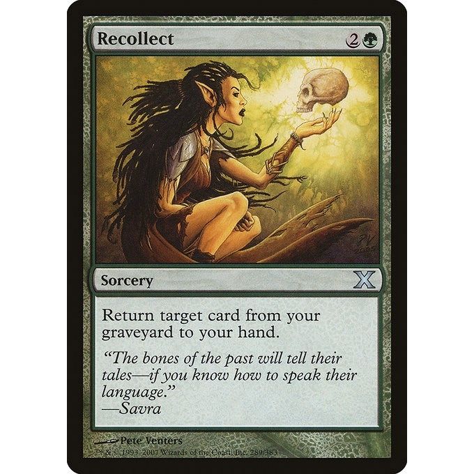 Image for Recollect (289) (10E) - Magic: The Gathering