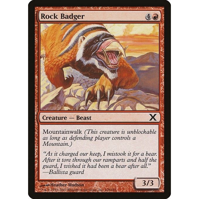 Image for Rock Badger (226) (10E) - Magic: The Gathering