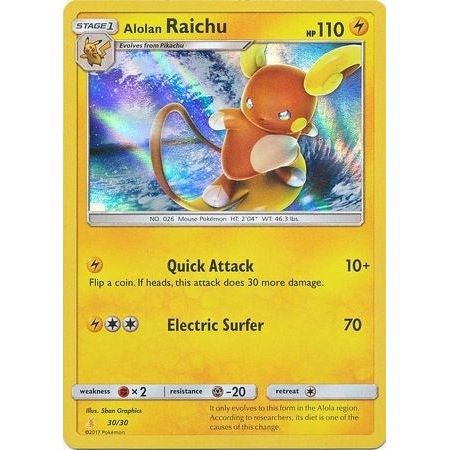 Image for Alolan Raichu (#30 Holofoil) (30/30) (SMK1) - Pokemon