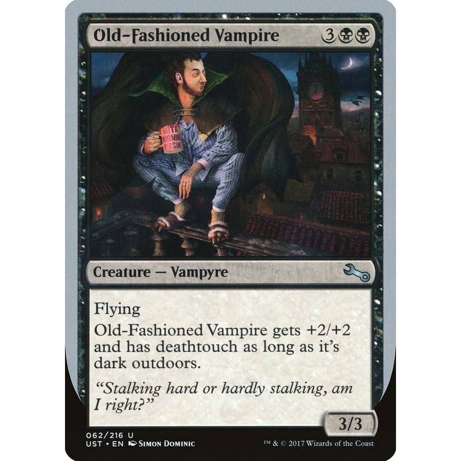 Image for Old-Fashioned Vampire (62) (UST) - Magic: The Gathering