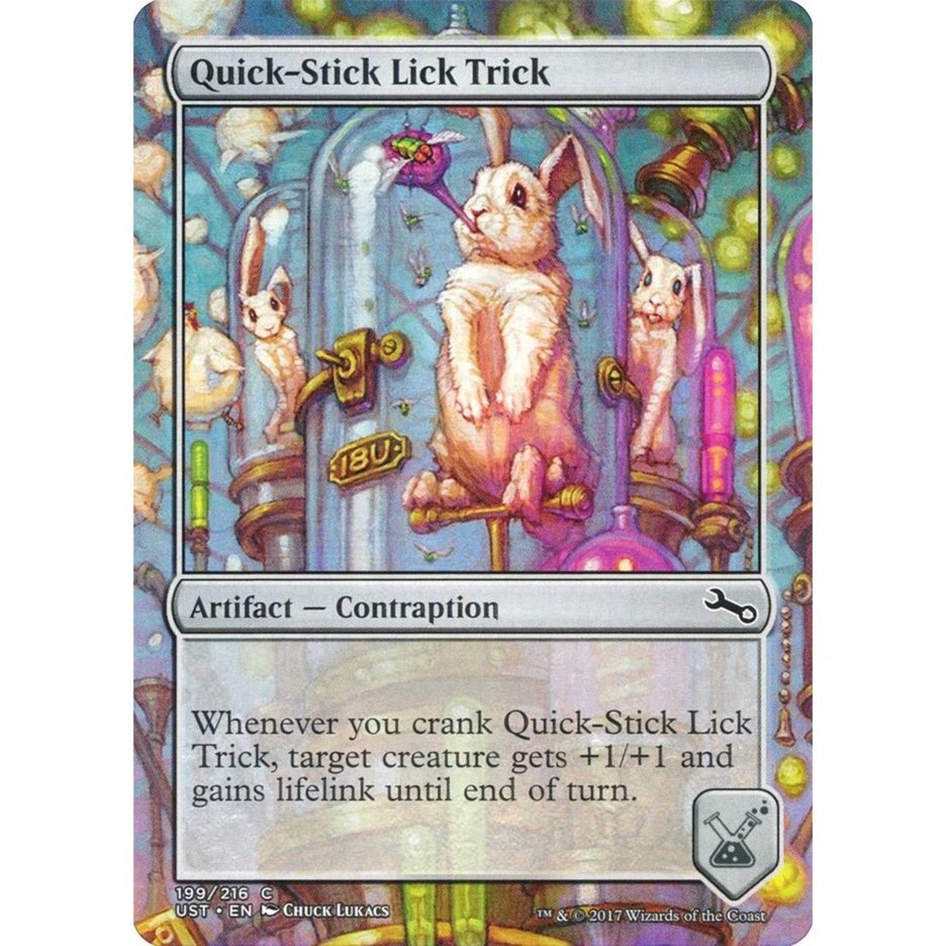 Image for Quick-Stick Lick Trick (199) (UST) - Magic: The Gathering