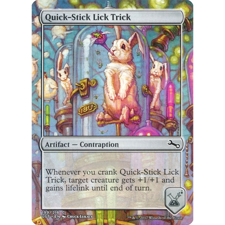 Image for Quick-Stick Lick Trick (199) (UST) - Magic: The Gathering
