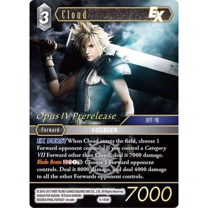 Image for Cloud EX (Prerelease Promo) (PR-019/4-145H) (PR) - Final Fantasy TCG