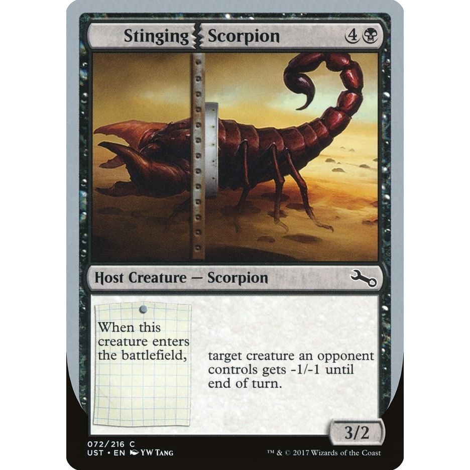 Image for Stinging Scorpion (72) (UST) - Magic: The Gathering