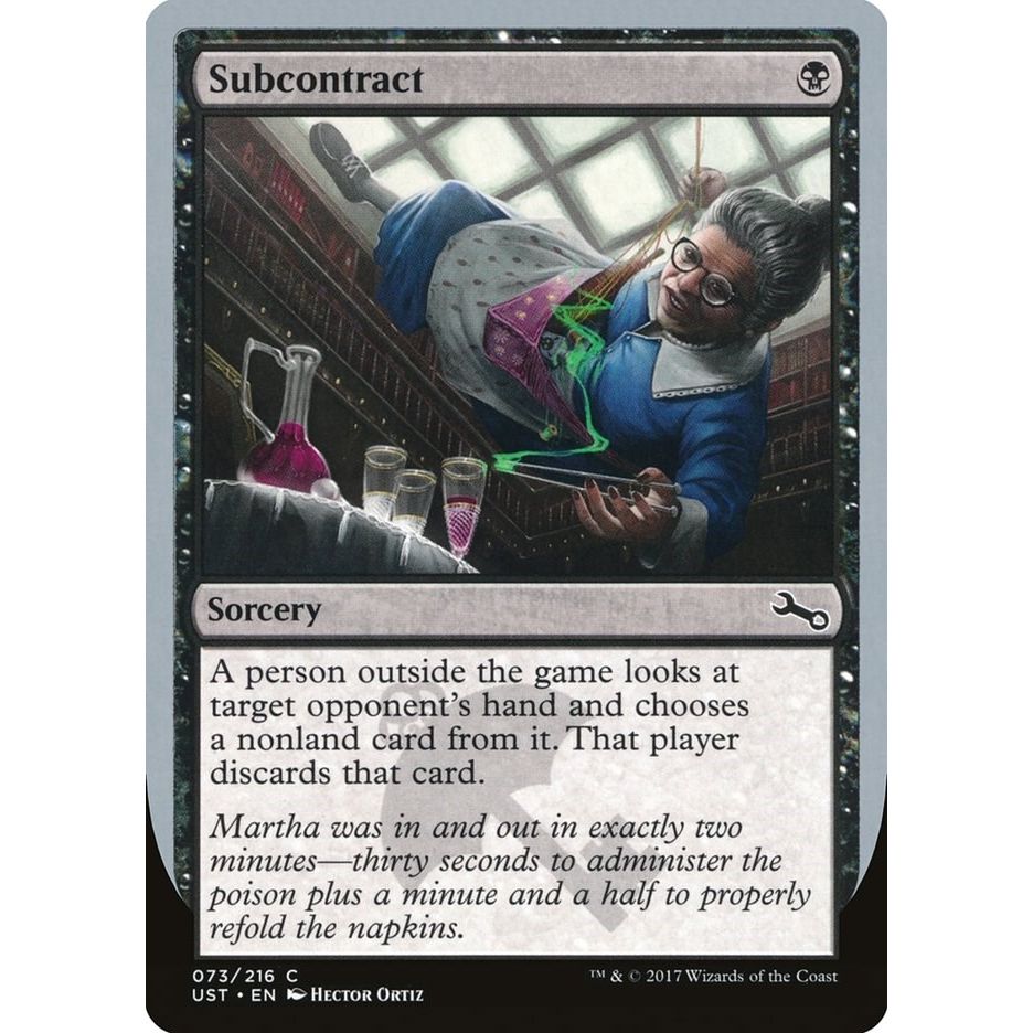Image for Subcontract (73) (UST) - Magic: The Gathering