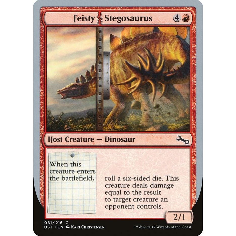 Image for Feisty Stegosaurus (81) (UST) - Magic: The Gathering