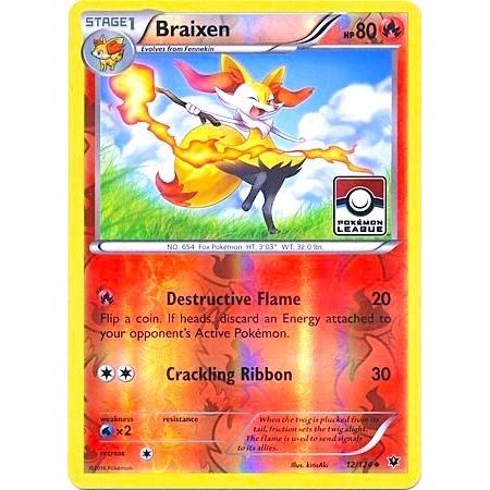 Image for Braixen - 12/124 (Pokemon League) (012/124) (PR) - Pokemon