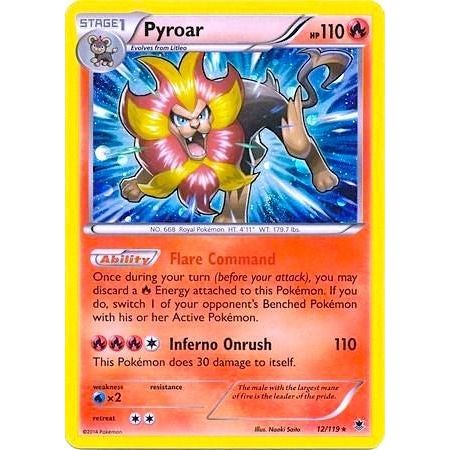 Image for Pyroar - 12/119 (Cosmos Holo) (012/119) (BLE) - Pokemon
