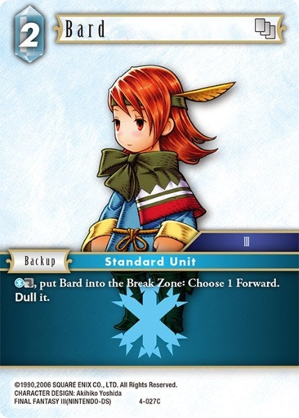 Image for Bard (4-027C) (OP4) - Final Fantasy TCG