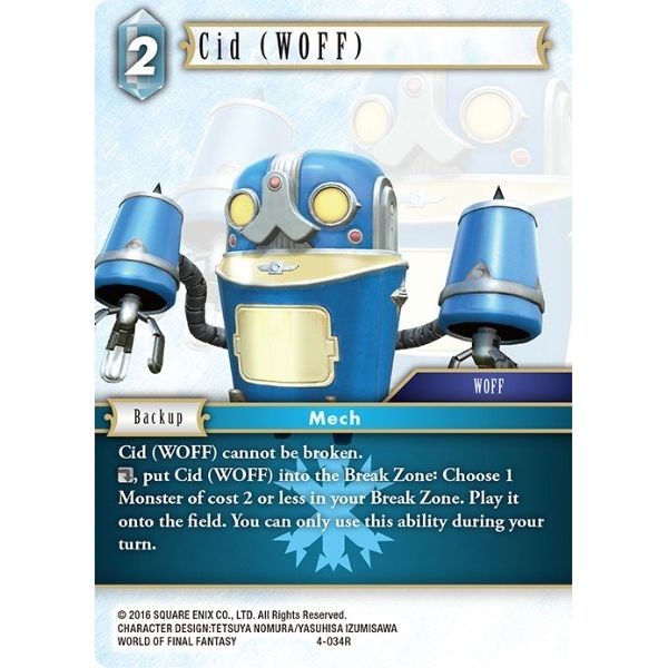 Image for Cid (WOFF) (4-034R) (OP4) - Final Fantasy TCG