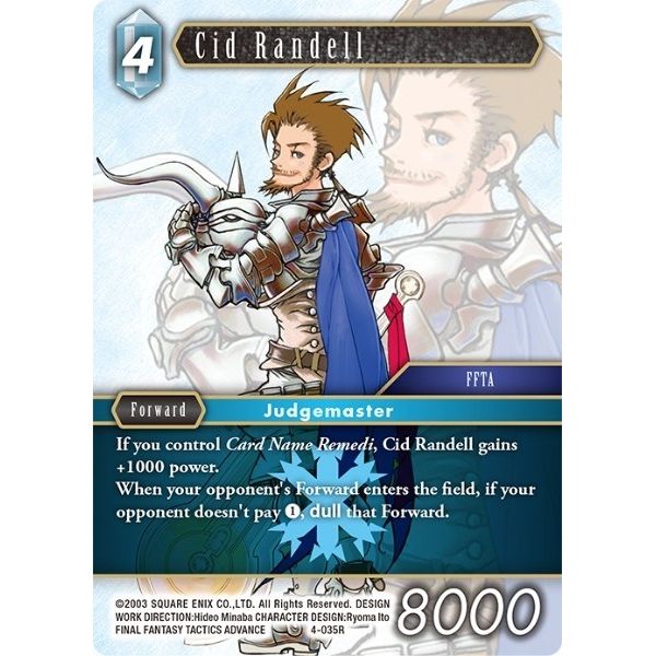 Image for Cid Randell (4-035R) (OP4) - Final Fantasy TCG