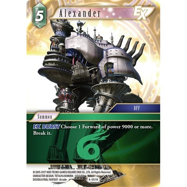 Image for Alexander EX (4-051H) (4-051H) (OP4) - Final Fantasy TCG