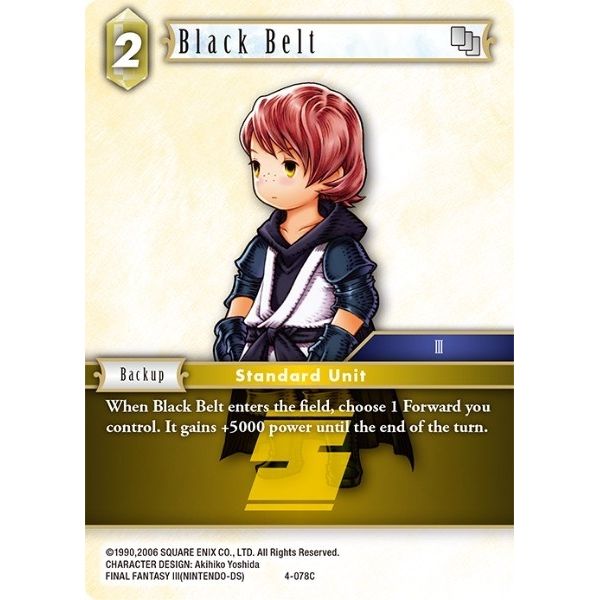 Image for Black Belt (4-078C) (OP4) - Final Fantasy TCG