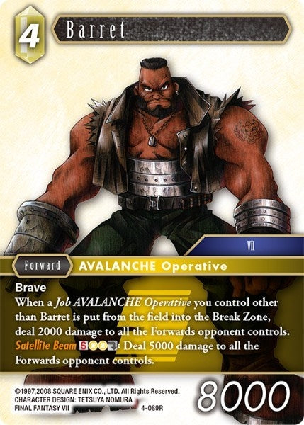 Image for Barret (4-089R) (OP4) - Final Fantasy TCG