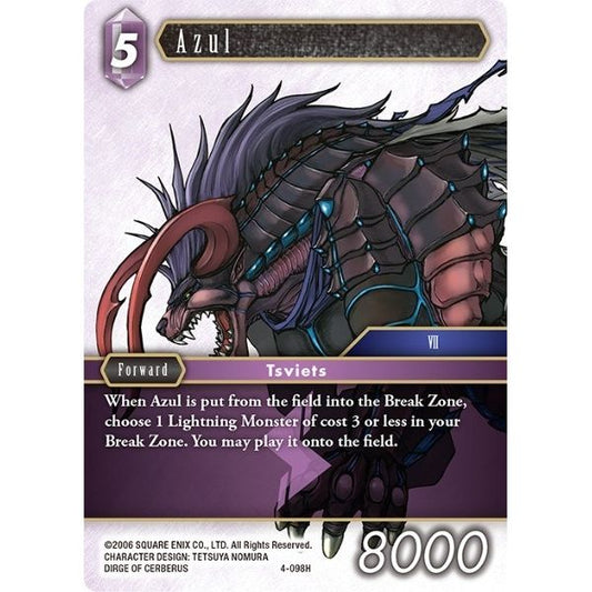 Image for Azul (4-098H) (OP4) - Final Fantasy TCG