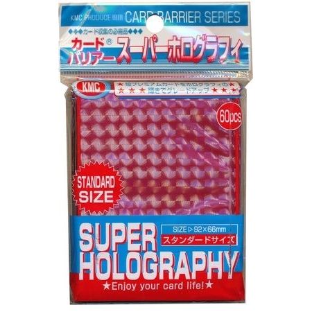 Image for KMC Card Barrier - Super Holography - Red (60-Pack) - Card Sleeves