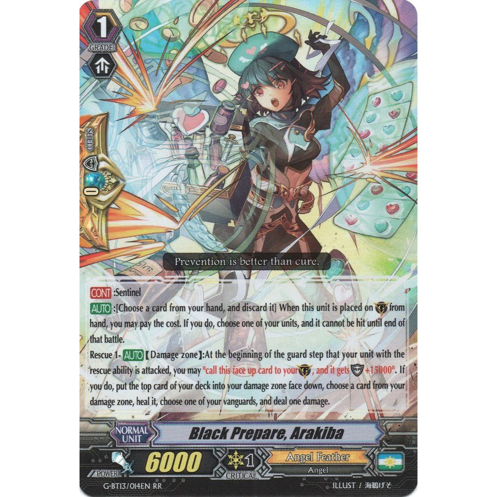 Image for Black Prepare, Arakiba (G-BT13/014EN) (G-BT13) - Cardfight Vanguard
