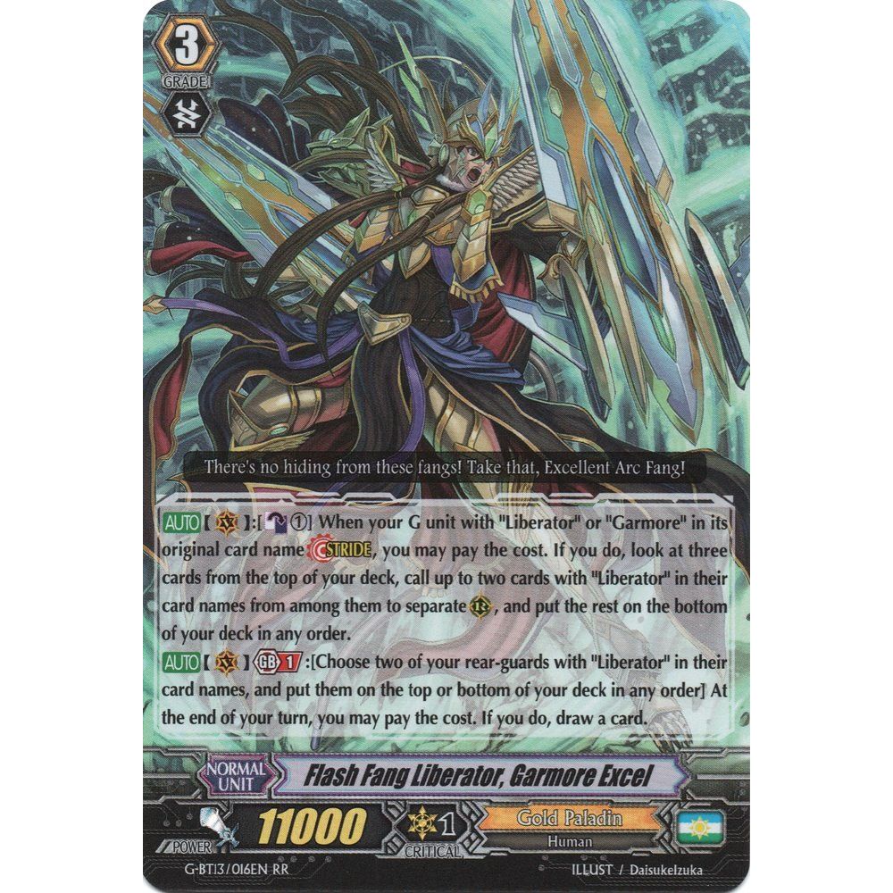 Image for Flash Fang Liberator, Garmore Excel (G-BT13/016EN) (G-BT13) - Cardfight Vanguard