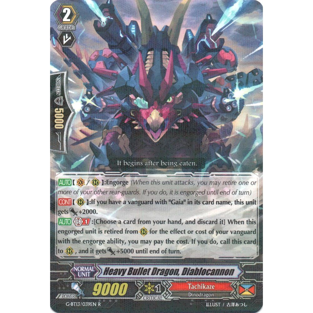 Image for Heavy Bullet Dragon, Diablocannon (G-BT13/039EN) (G-BT13) - Cardfight Vanguard